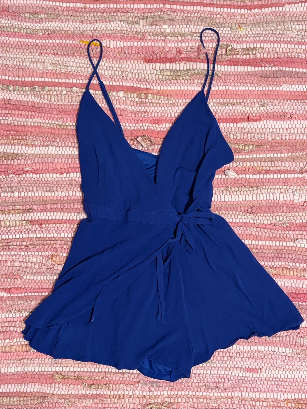Lulu's Royal Blue Spaghetti Strap Romper